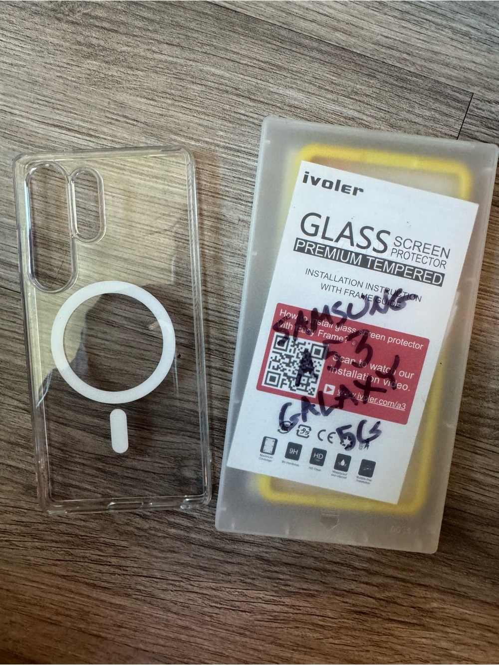 ivoler Samsung Galaxy A54 5G Magnetic Clear Case & Screen Protector Accessories